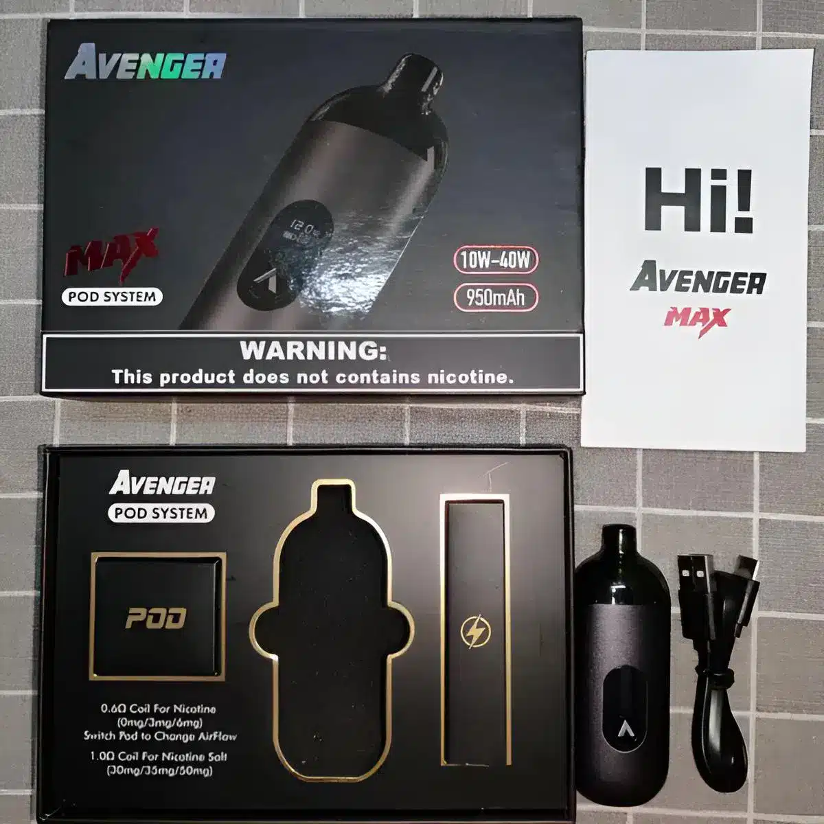 AVENGER MAX 復仇者 MAX 小煙主機|40瓦輸出|雙阻值成品芯 0.6Ω/1.0Ω|Type-C 充電 AVENGER MAX 復仇者 MAX 小煙主機|40瓦輸出|雙阻值成品芯 0.6Ω/1.0Ω|Type-C 充電:圖片 4