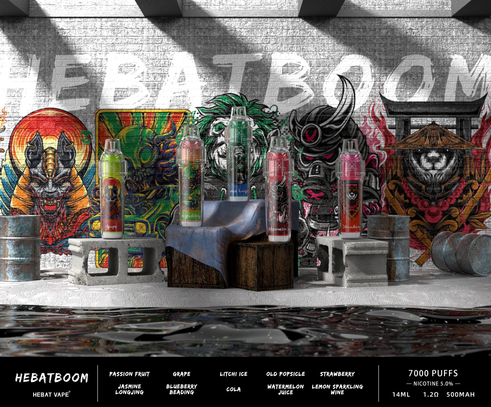 Hebat BOOM 7000 Puffs 一次性Vape 喜貝電子煙 台灣批發 Hebat BOOM 7000 Puffs 一次性Vape 喜貝電子煙 台灣批發:圖片 8