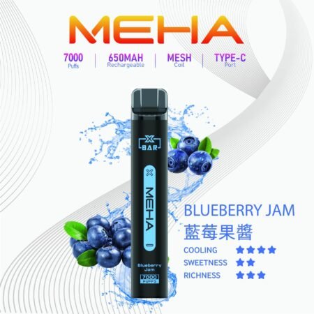 Meha Xbar 魅嗨小黑條 一次性電子煙 7000口｜大容量持久型 台灣現貨供應