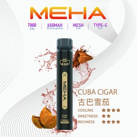 Meha Xbar 魅嗨小黑條 一次性電子煙 7000口｜大容量持久型 台灣現貨供應